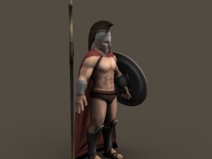 ancient warrior roman or greek Modelo 3D