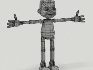 wooden puppet 3D Model