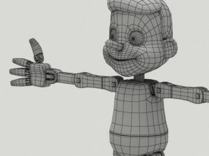 wooden puppet 3D Model