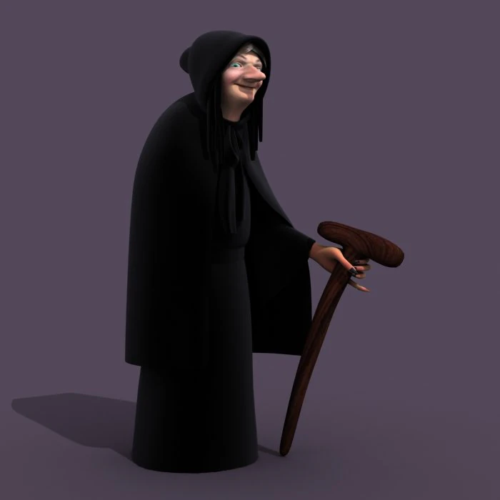 bruja Modelo 3D .c4d .max .obj .3ds .fbx .stl .blend