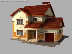 cottage Model 3D