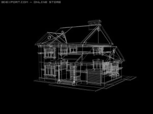 котедж 3D Модель