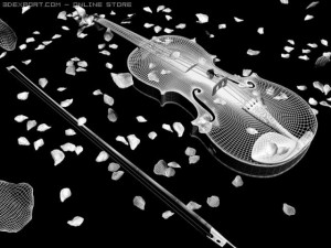 violin crystal 3D 模型