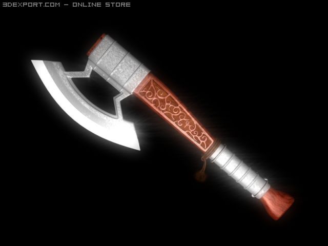axe Modelo 3D .c4d .max .obj .3ds .fbx .stl .blend 