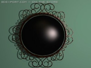 old mirror Modelo 3D