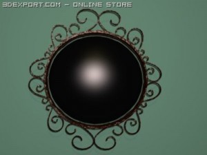old mirror Modelo 3D