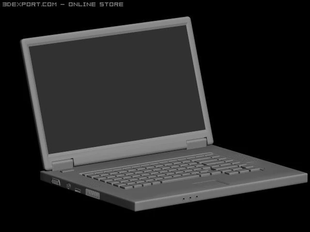 laptop 3D Model .c4d .max .obj .3ds .fbx .stl .blend