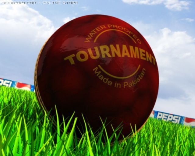 cricket ball 3D Model .c4d .max .obj .3ds .fbx .stl .blend 