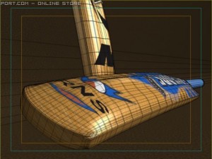 cricket bat 3D मॉडल