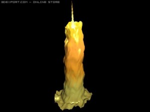 candle Modèle 3D