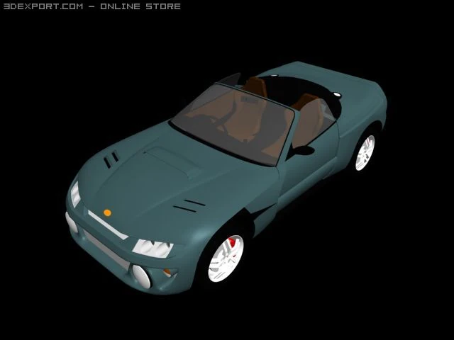 modern car 3D Model .c4d .max .obj .3ds .fbx .stl .blend 