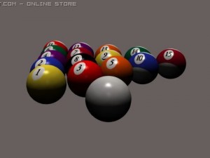 pool balls 3D-Modell