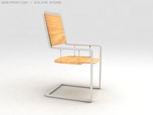 chair with chain 3D Model