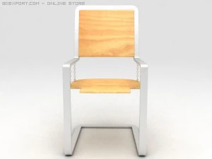 chair with chain 3D Model