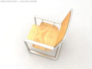 chair with chain 3D Model