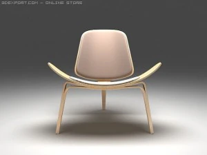 three legged chair 3D Model