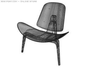 three legged chair 3D Model