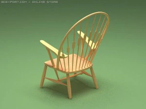 the peacock chair 1947 3D Model