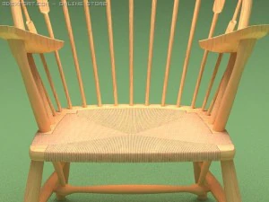 the peacock chair 1947 3D Model