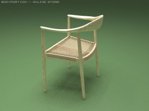 the round chair 1950 3Dモデル
