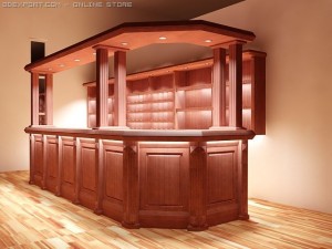 bar counter Model 3D