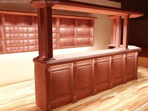 bar counter Modelo 3D