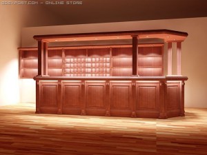 bar counter Modelo 3D