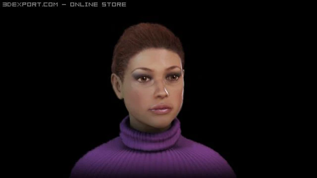 realistic girl model 3D Model .c4d .max .obj .3ds .fbx .stl .blend 