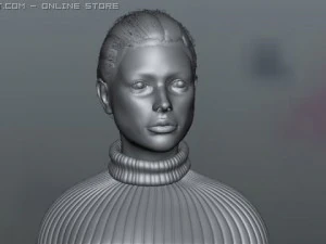 realistic girl model 3D Model