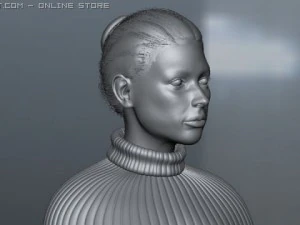 realistic girl model 3D Model