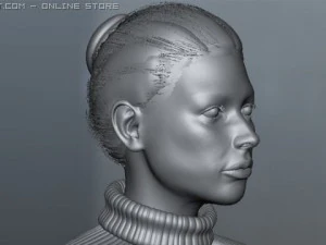realistic girl model 3D Model