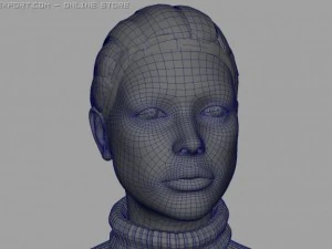 realistic girl model 3D Model