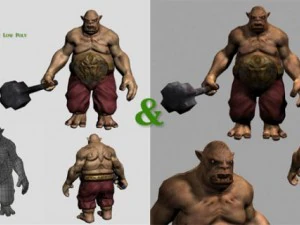 model permainan raksasa Model 3D