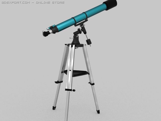 telescope with ik 3Dモデル .c4d .max .obj .3ds .fbx .stl .blend 