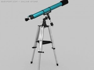 telescopio con ik Modello 3D