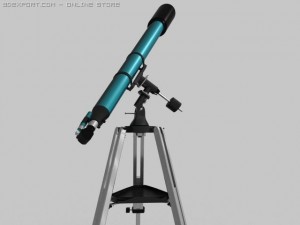 telescope with ik 3Dモデル