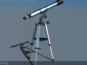 telescope with ik 3Dモデル