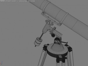 telescope with ik 3Dモデル