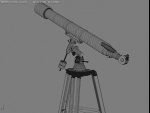 telescope with ik 3Dモデル