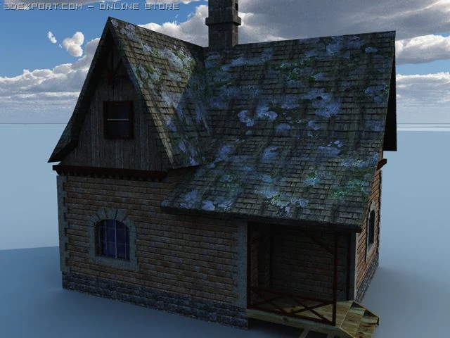 cottage 3D Model .c4d .max .obj .3ds .fbx .stl .blend