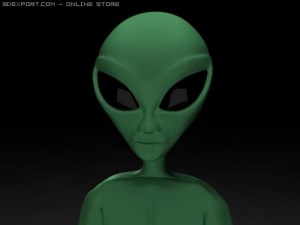little green alien 3D-Modell