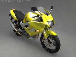 honda vtr1000f firstorm 3D-Modell