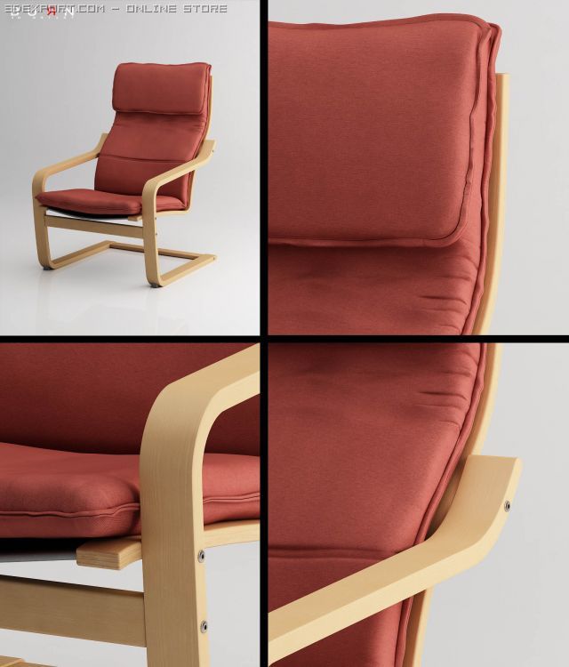 high quality chair Model 3D .c4d .max .obj .3ds .fbx .stl .blend 
