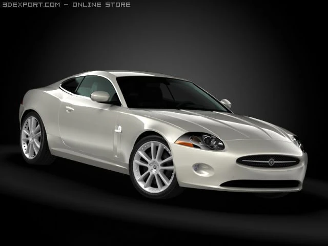 2008 jaguar xk coupe 3D Model .c4d .max .obj .3ds .fbx .stl .blend