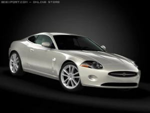 Jaguar xk coup&eacute; uit 2008 3D Model