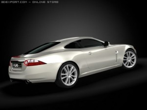 2008 jaguar xk coupe 3D 模型