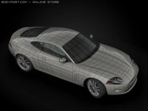 2008 jaguar xk coupe 3D Model