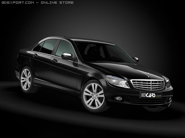 2008 mercedes benz c class Modèle 3D .c4d .max .obj .3ds .fbx .stl .blend 