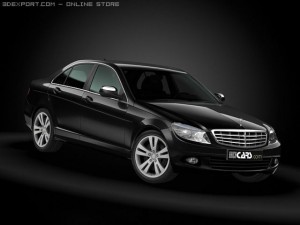 2008 mercedes benz c class Model 3D
