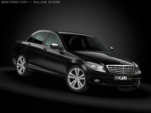 2008 メルセデスベンツ C クラス 3Dモデル